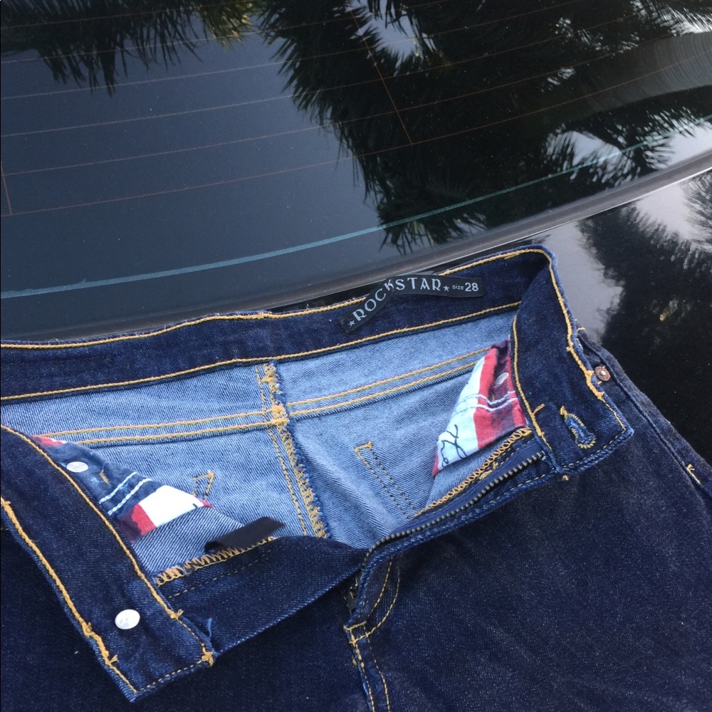 10% Off Now! RockstarOriginal.com rare Perfect Blue super jeans - Picture 3 of 6